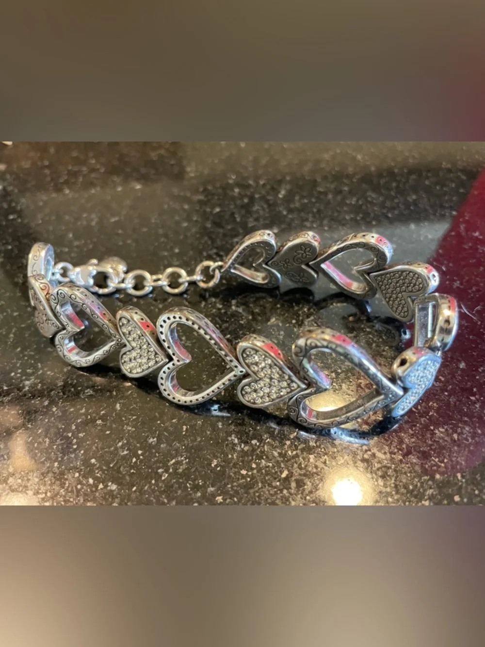 Brighton Rare Vintage Silver Heart Necklace - Set Available Separately - Picture 3 of 4